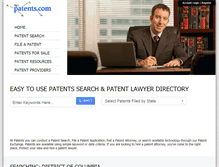Tablet Screenshot of columbia.patents.com