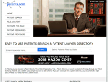 Tablet Screenshot of patents.com
