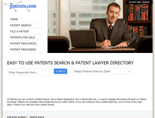 Tablet Screenshot of indiana.patents.com