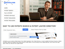 Tablet Screenshot of california.patents.com
